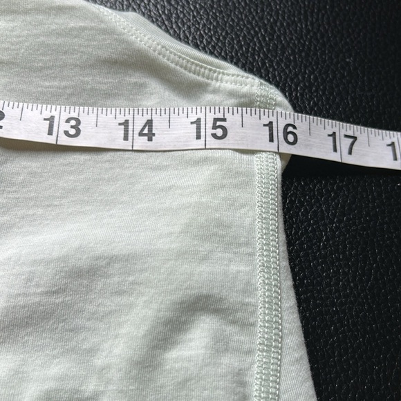 Lululemon All Tied Up Tank Top Mint Green Pima Cotton Yoga Shirt - Picture 9 of 12